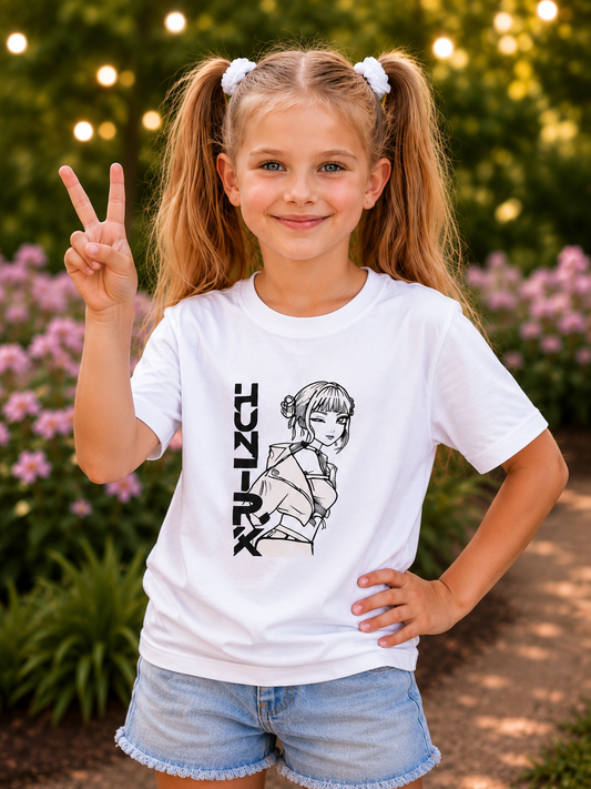 Huntrix Warrior – Sun-Activated Colour-Changing Cotton T-Shirt for Girls