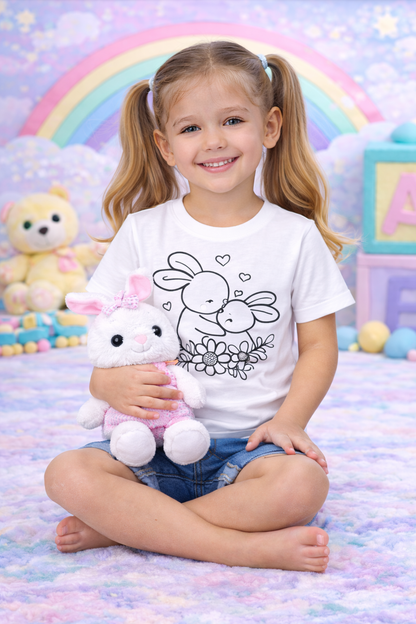 Bunny Love Hug T-Shirt for Kids