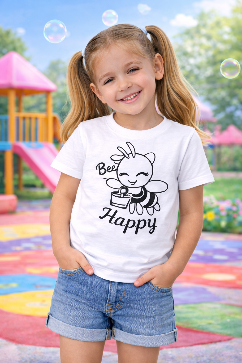Bee Happy – Sun-Activated T-Shirt for Kids
