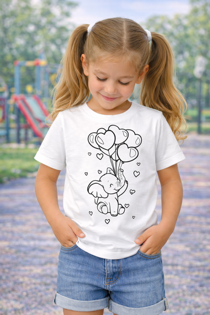 Joyful Elephant T-Shirt for kids
