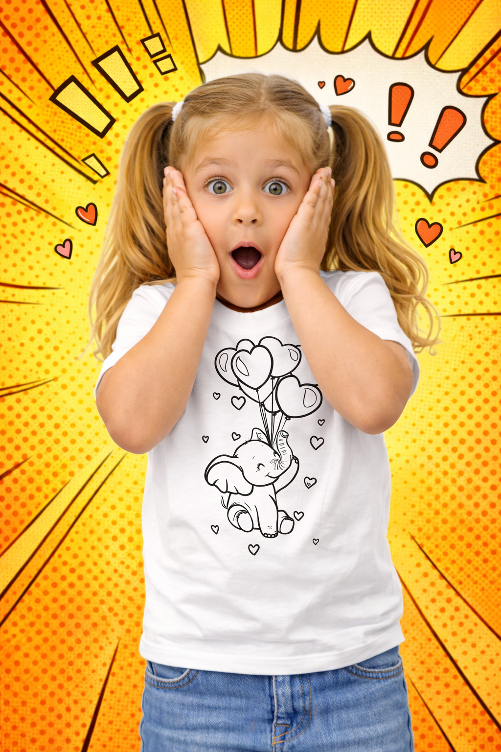 Joyful Elephant T-Shirt for kids