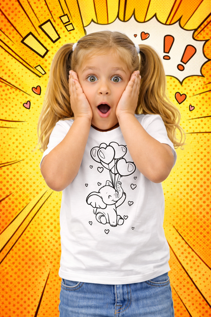 Joyful Elephant T-Shirt for kids
