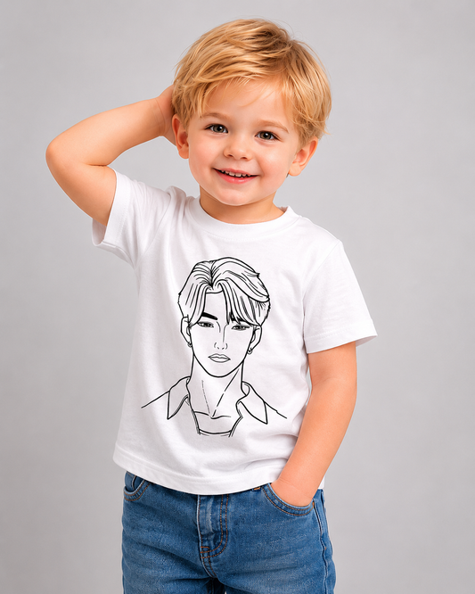 Anime Heartthrob – Sun-Activated Colour-Changing Cotton T-Shirt for Kids