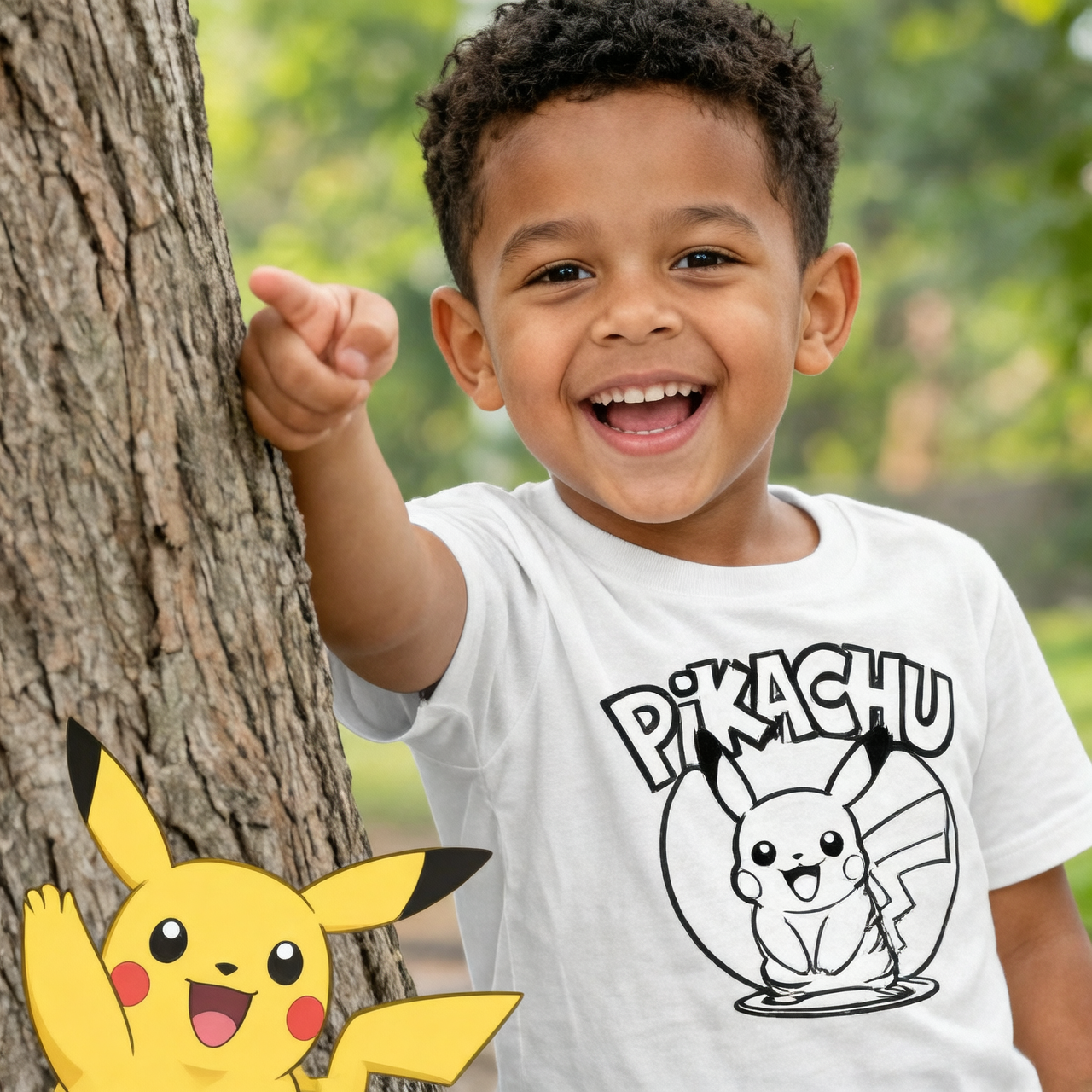 Pikachu Cartoon T-Shirt for kids