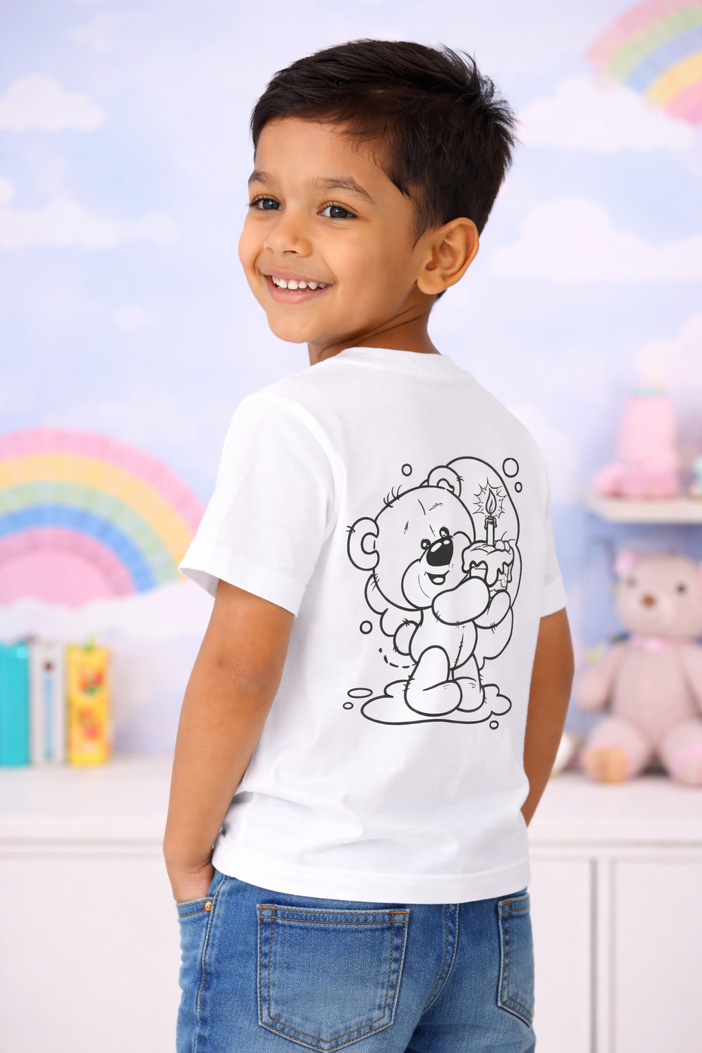 Birthday Bear Magic Kids T-Shirt