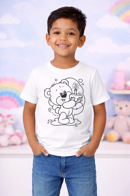 Birthday Bear Magic Kids T-Shirt