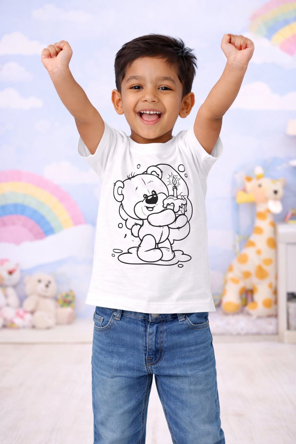 Birthday Bear Magic Kids T-Shirt