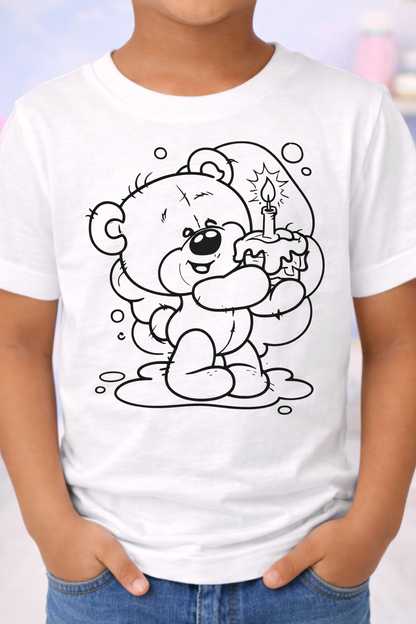 Birthday Bear Magic Kids T-Shirt