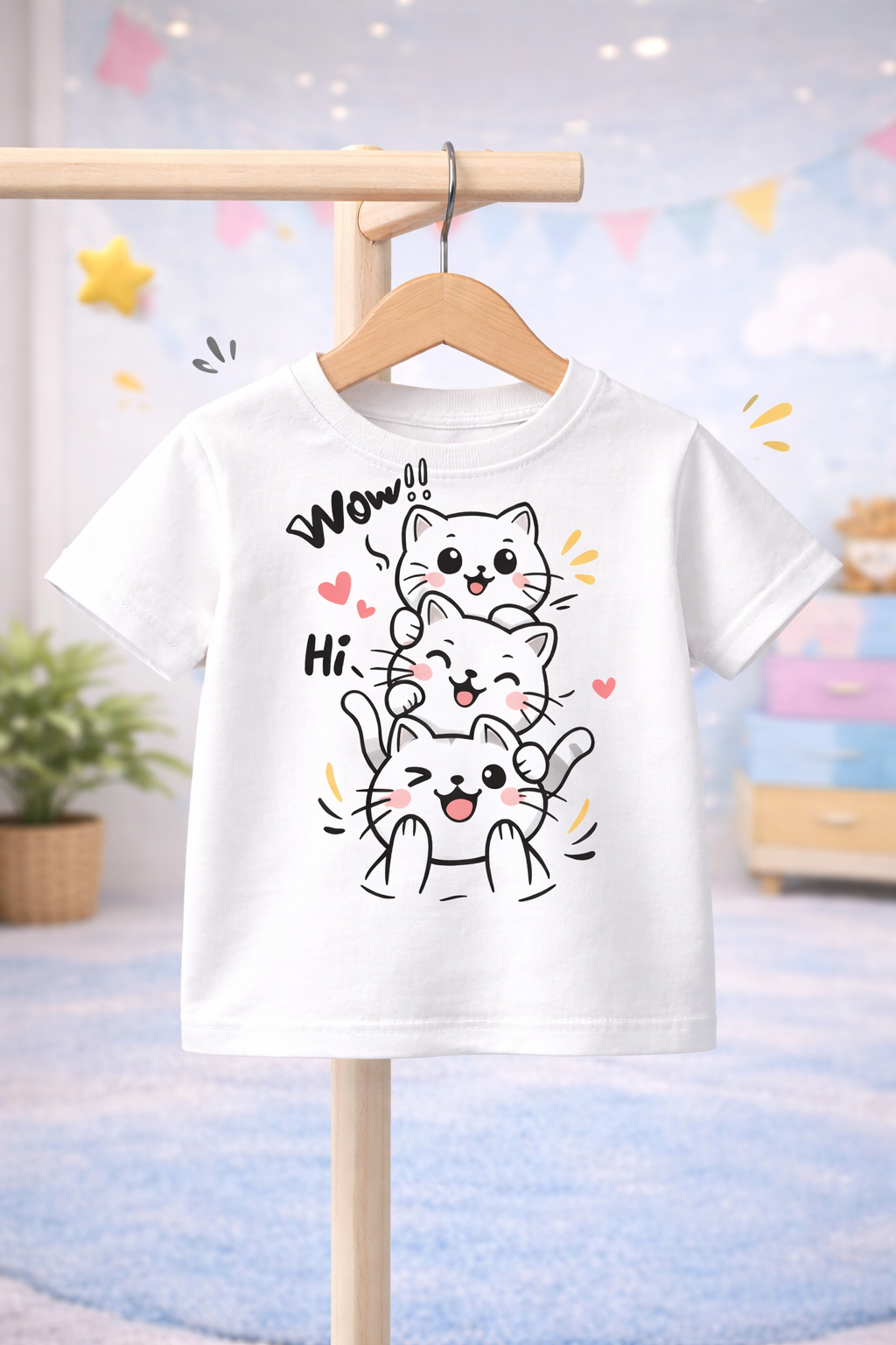 Cute Kitty Magic Kids T-Shirt