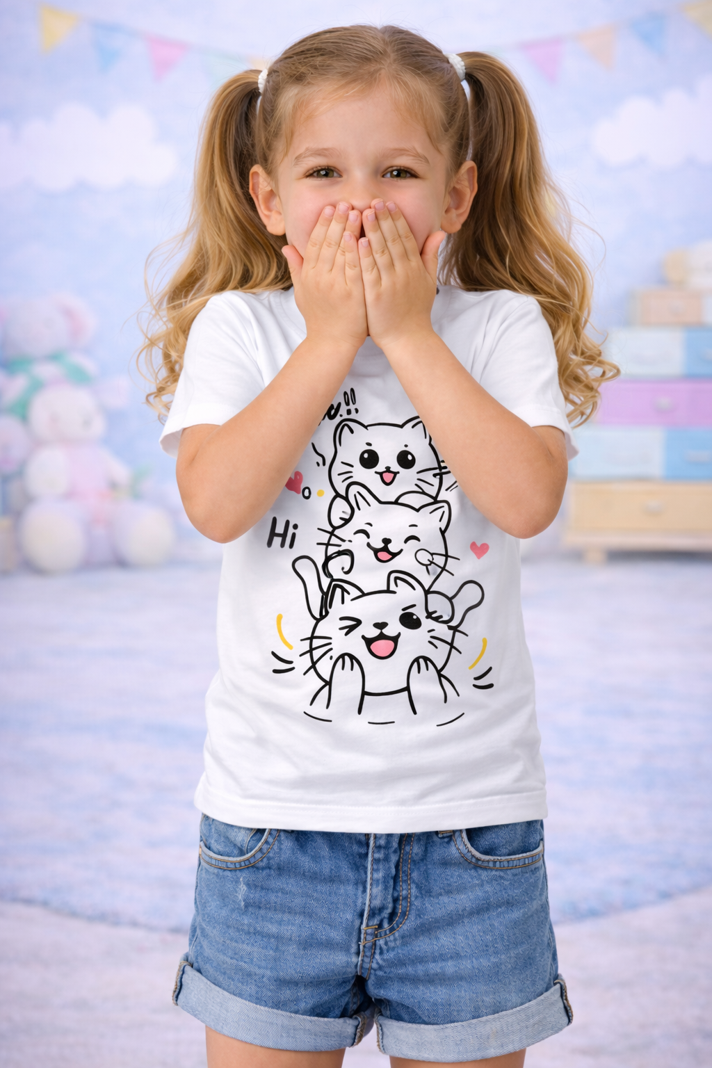 Cute Kitty Magic Kids T-Shirt