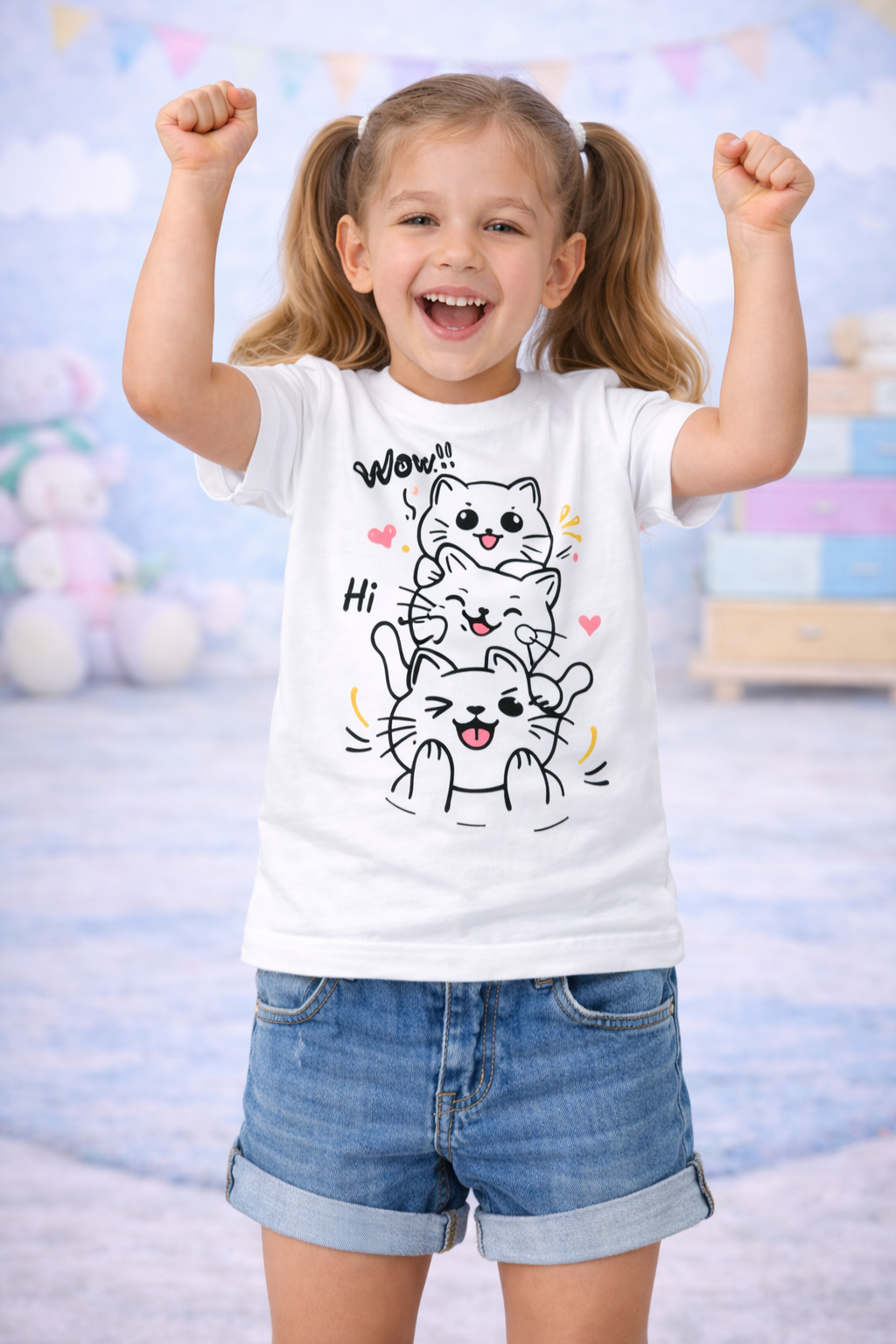 Cute Kitty Magic Kids T-Shirt