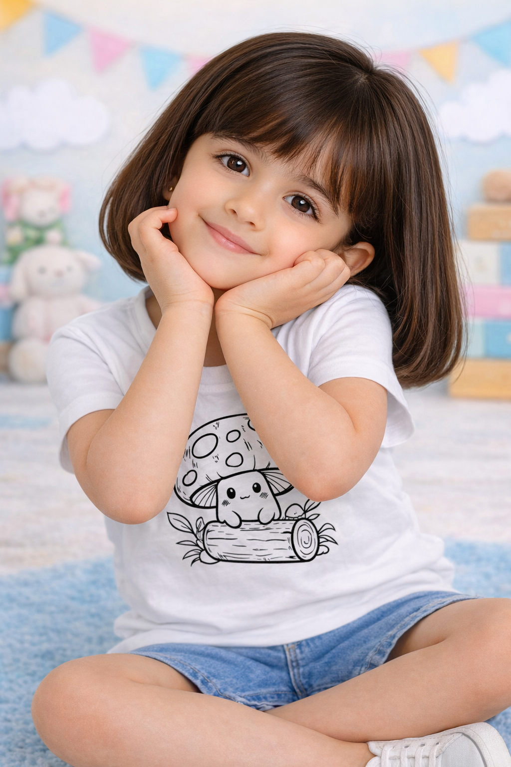 Forest Mushroom Magic Kids T-Shirt