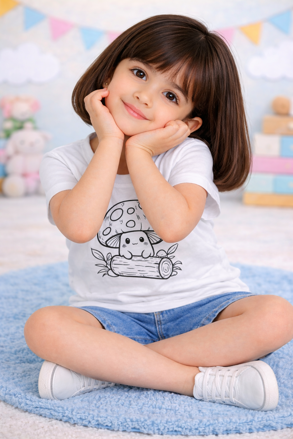 Forest Mushroom Magic Kids T-Shirt