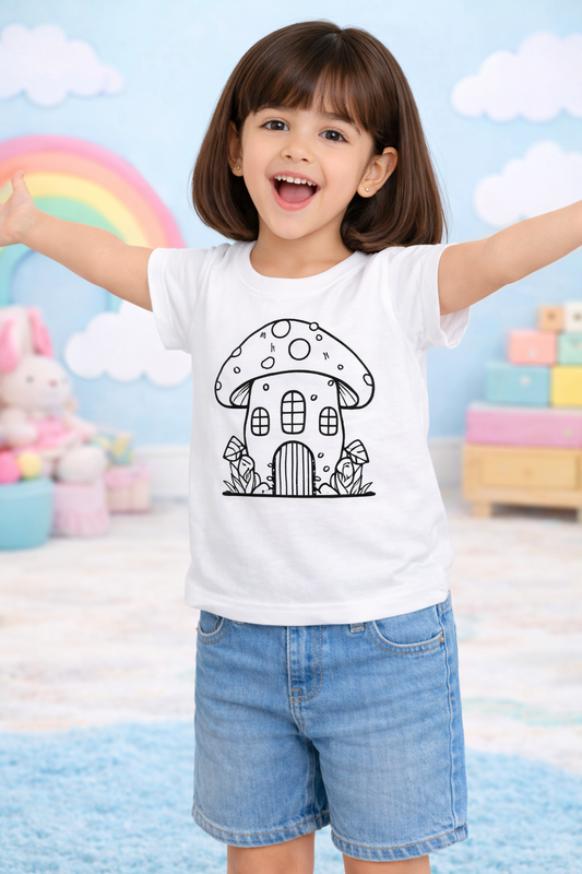 Forest Mushroom Magic Kids T-Shirt
