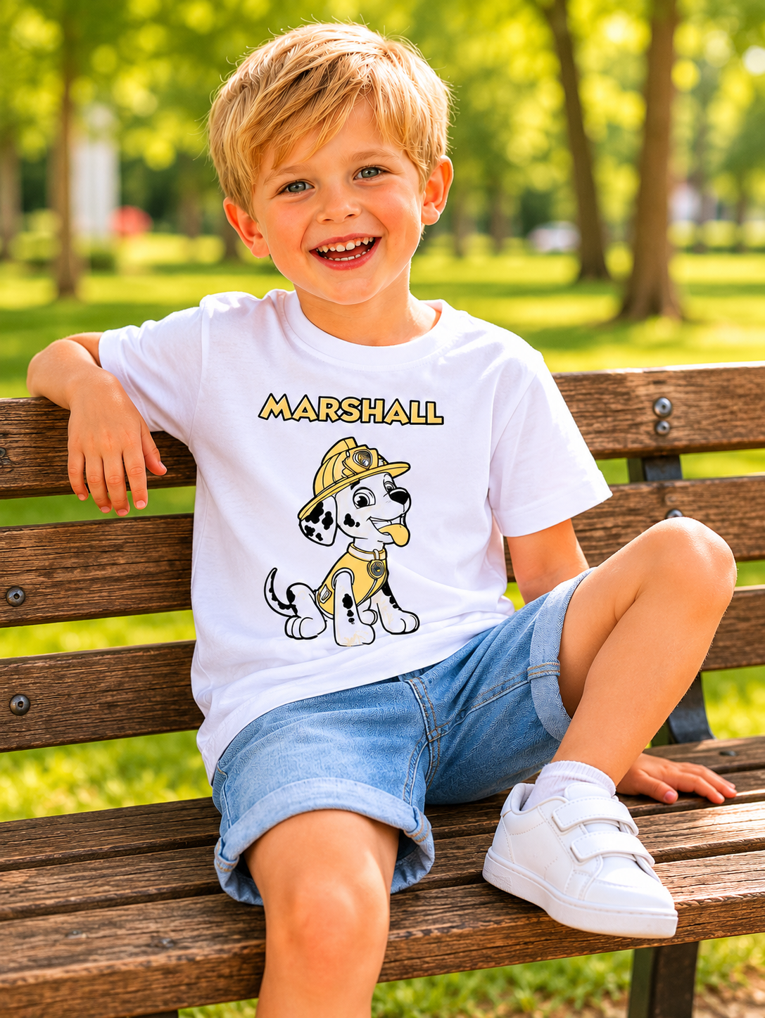 Marshall Fire Rescue Sun Activated Colour Changing T-Shirt for Kids