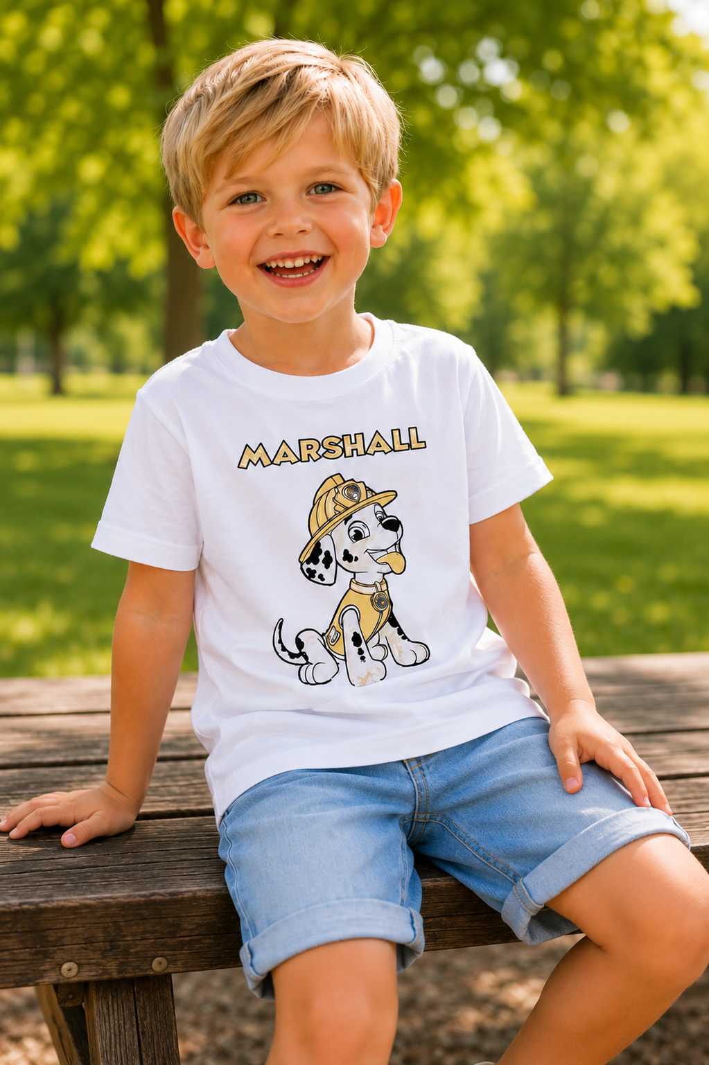 Marshall Fire Rescue Sun Activated Colour Changing T-Shirt for Kids