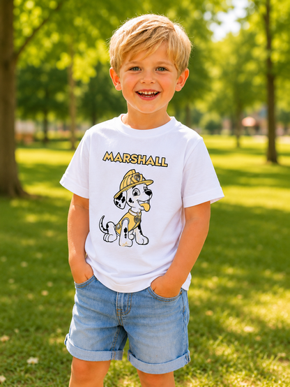 Marshall Fire Rescue Sun Activated Colour Changing T-Shirt for Kids