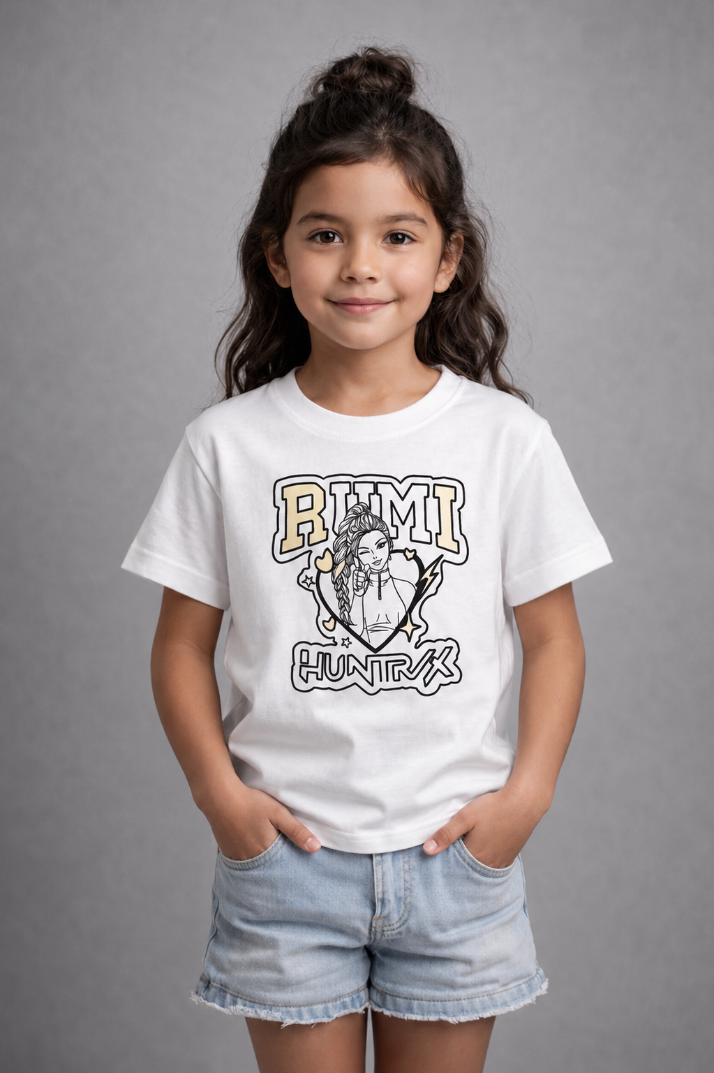 Rumi Personalized Anime Sun Activated Colour Changing T-Shirt for Kids