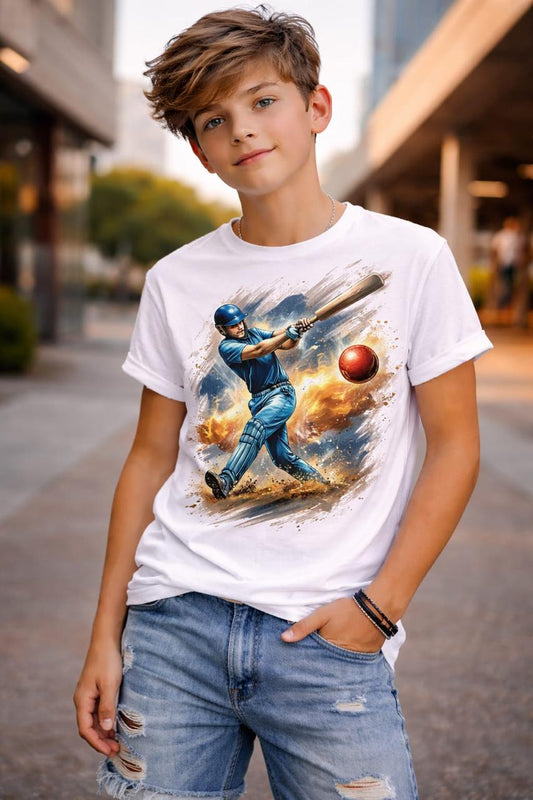 Power Hitter Kids Cotton T-Shirt