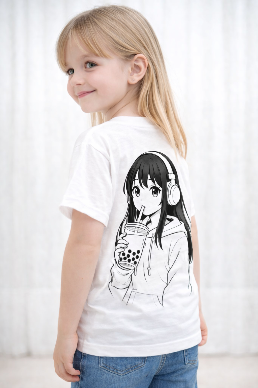 Anime Bubble Tea T-Shirt for kids