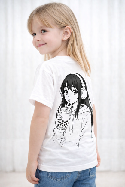 Anime Bubble Tea T-Shirt for kids