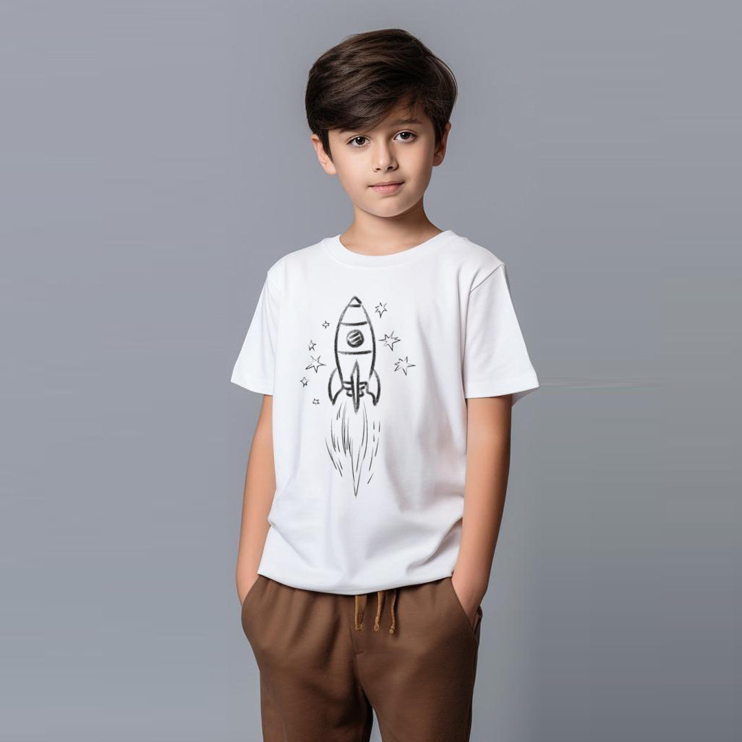 Rocket Star Explorer Glow Kids T-Shirt