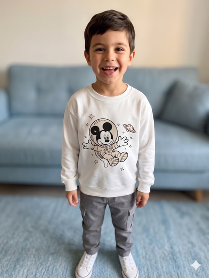 Space Explorer Mickey – Sun-Activated Colour Changing Cotton T-Shirt for Kids