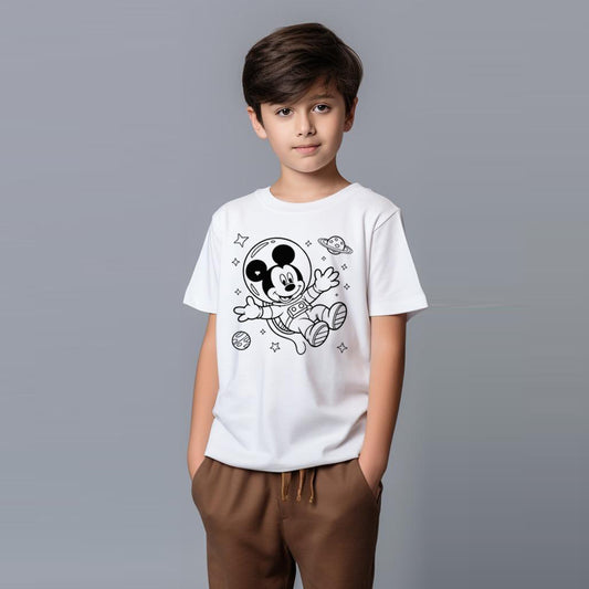 Space Explorer Mouse Glow Kids T-Shirt