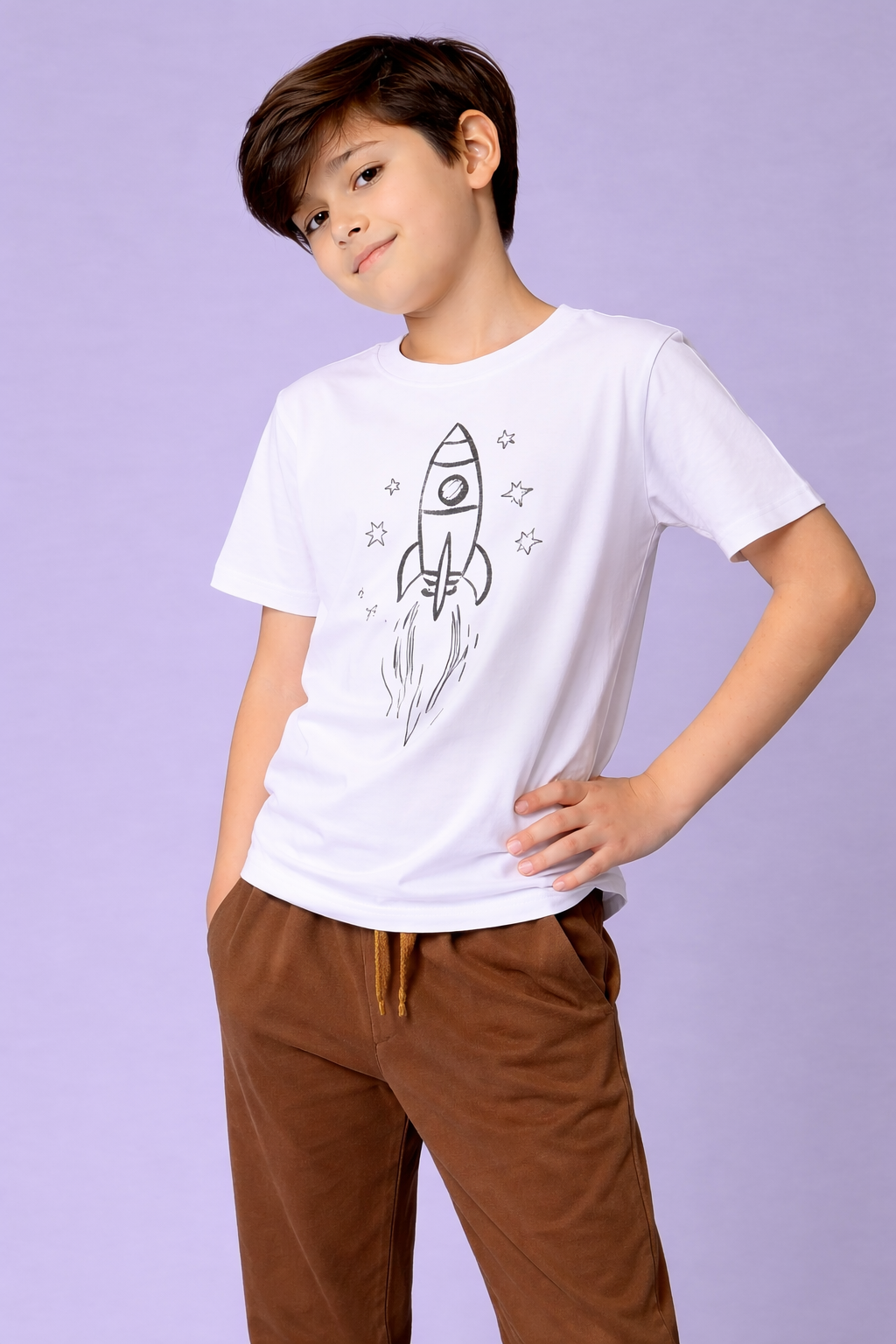 Rocket Star Explorer Glow Kids T-Shirt