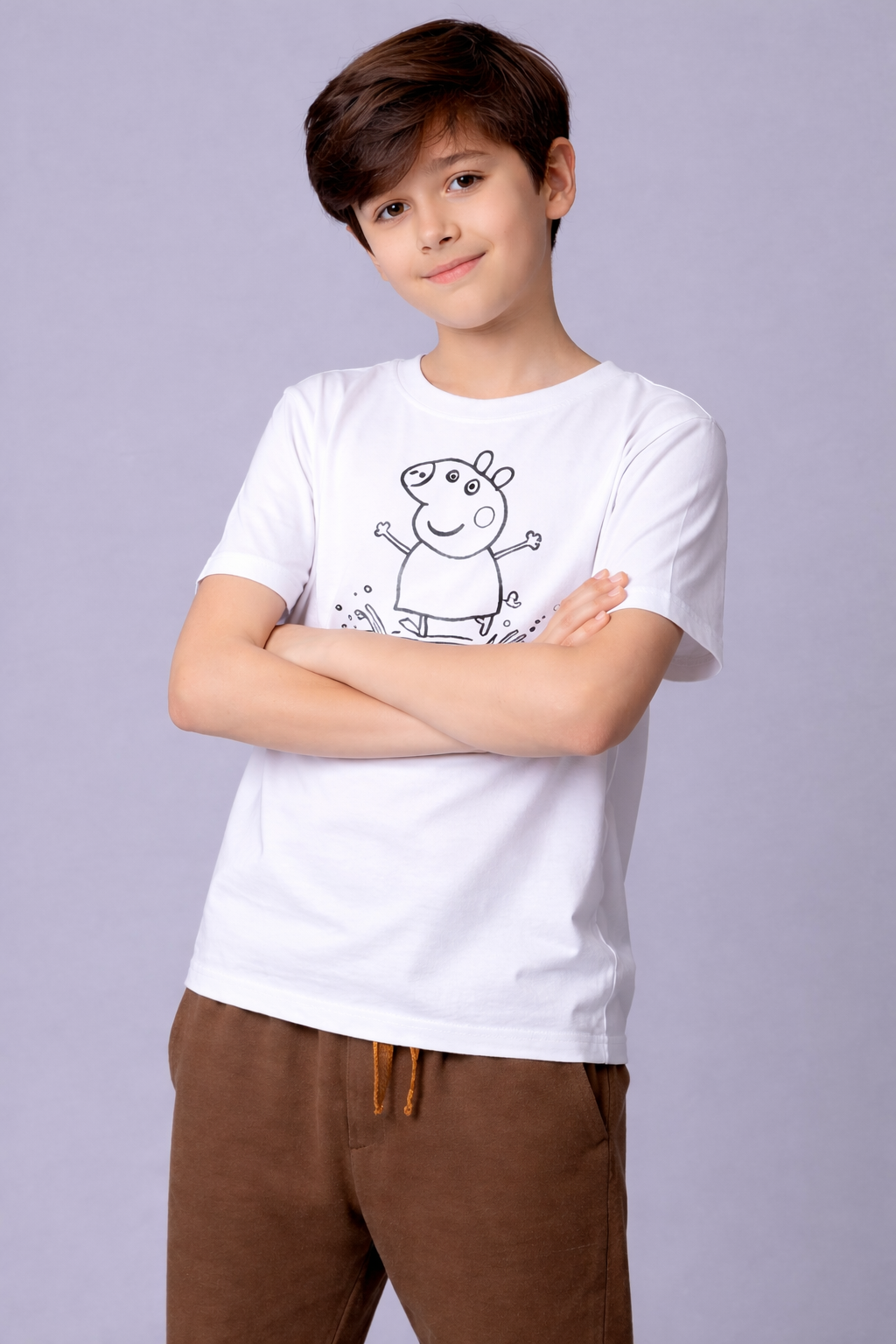 Happy Splash Pig Glow Kids T-Shirt