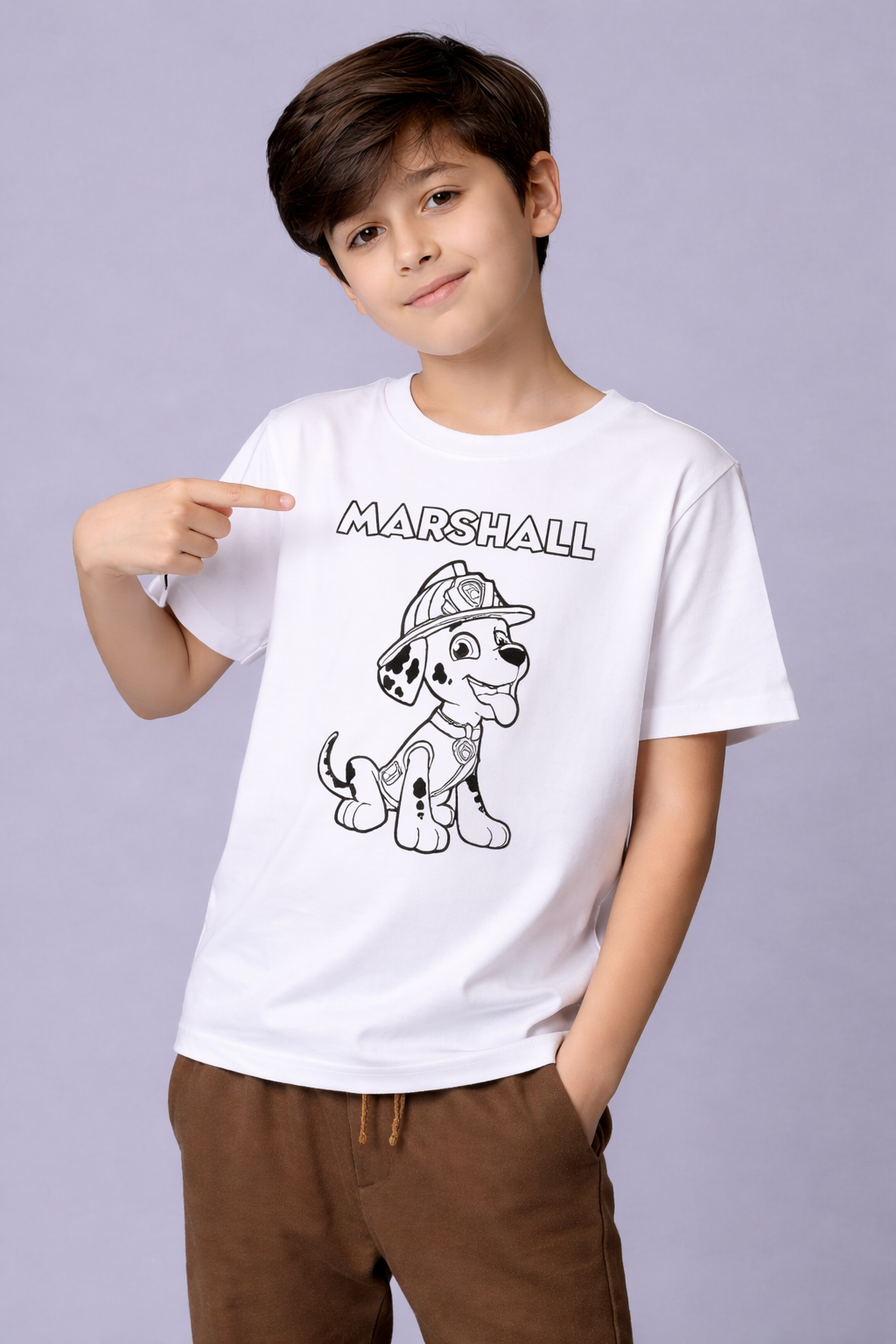 Marshall Fire Rescue Sun Activated Colour Changing T-Shirt for Kids