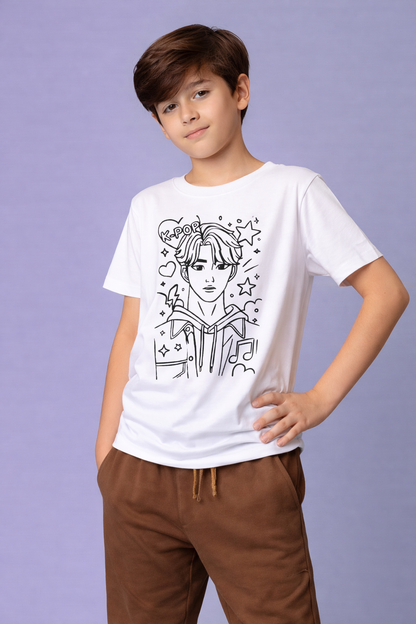 K-Pop Star Vibes Glow Kids T-Shirt