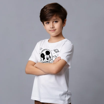 Space Explorer Mouse Glow Kids T-Shirt