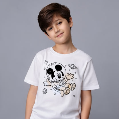 Space Explorer Mouse Glow Kids T-Shirt