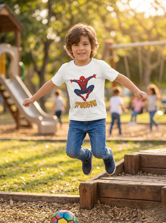 Spiderman – Sun-Activated Colour-Changing Cotton T-Shirt & Paints for Kids