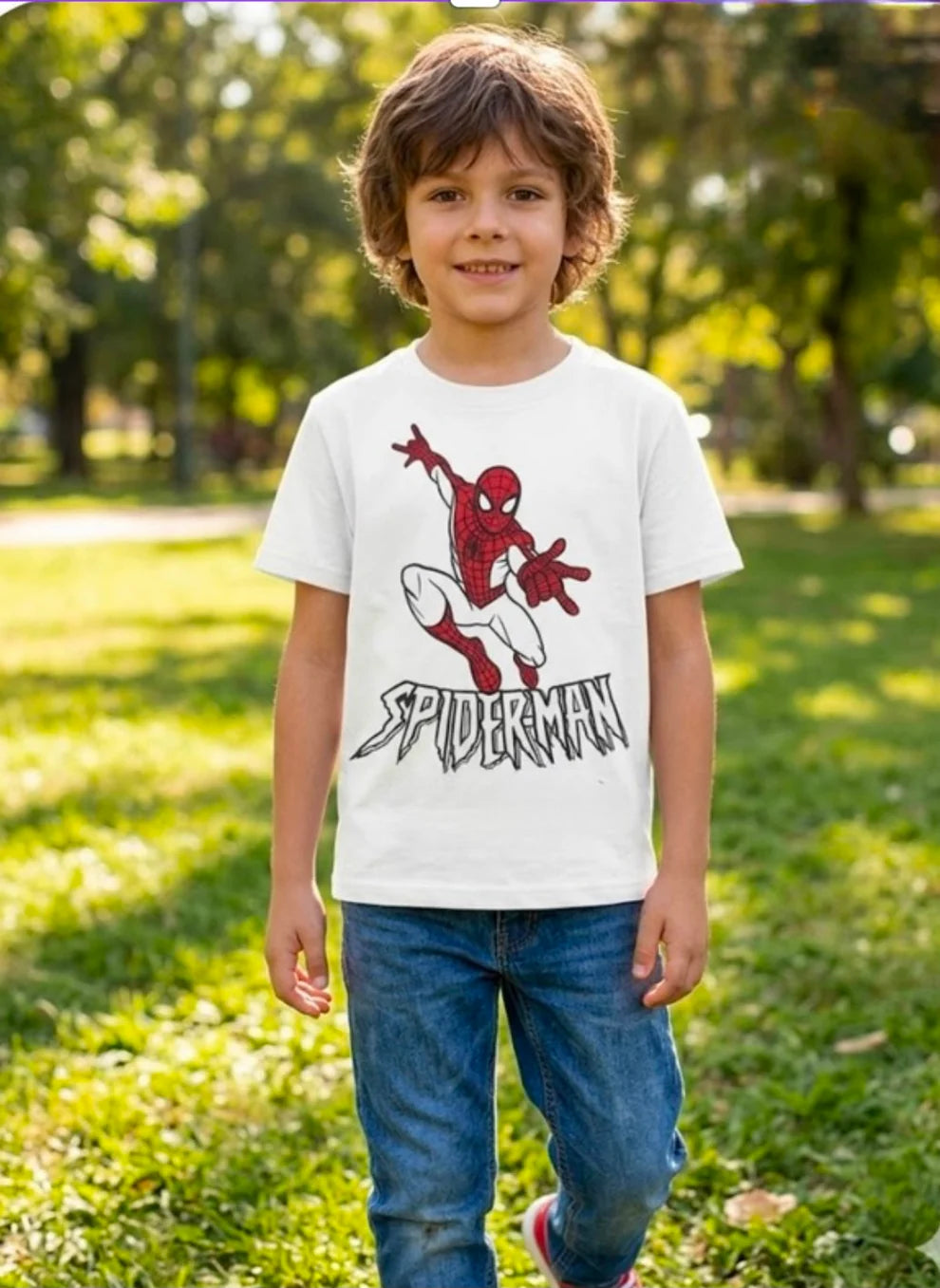 Raksha Bandhan gift hamper featuring the Super Hero Sun Activated Colour-Changing Cotton T-Shirt for Kids by Nysa Huletic.