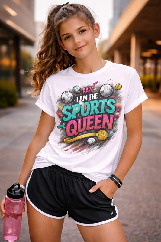 Sports Queen Kids Cotton T-Shirt
