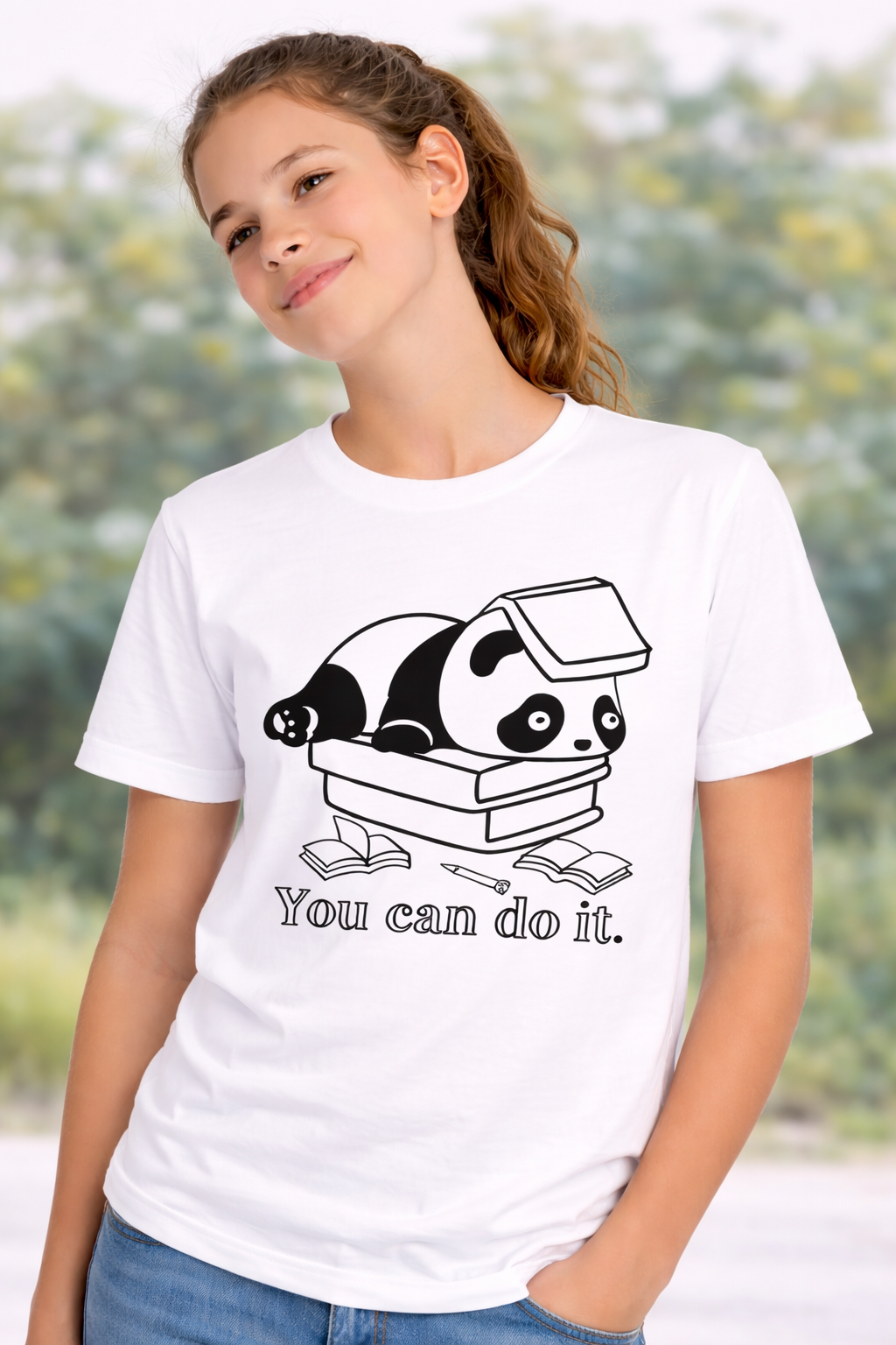 You Can Do It Panda Kids T-Shirt