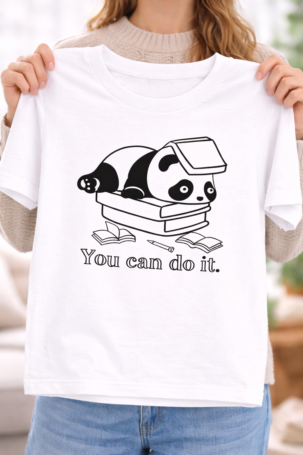 You Can Do It Panda Kids T-Shirt