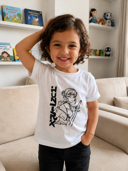 Colour-Changing Cotton Kids T-Shirt featuring the Huntrx artwork