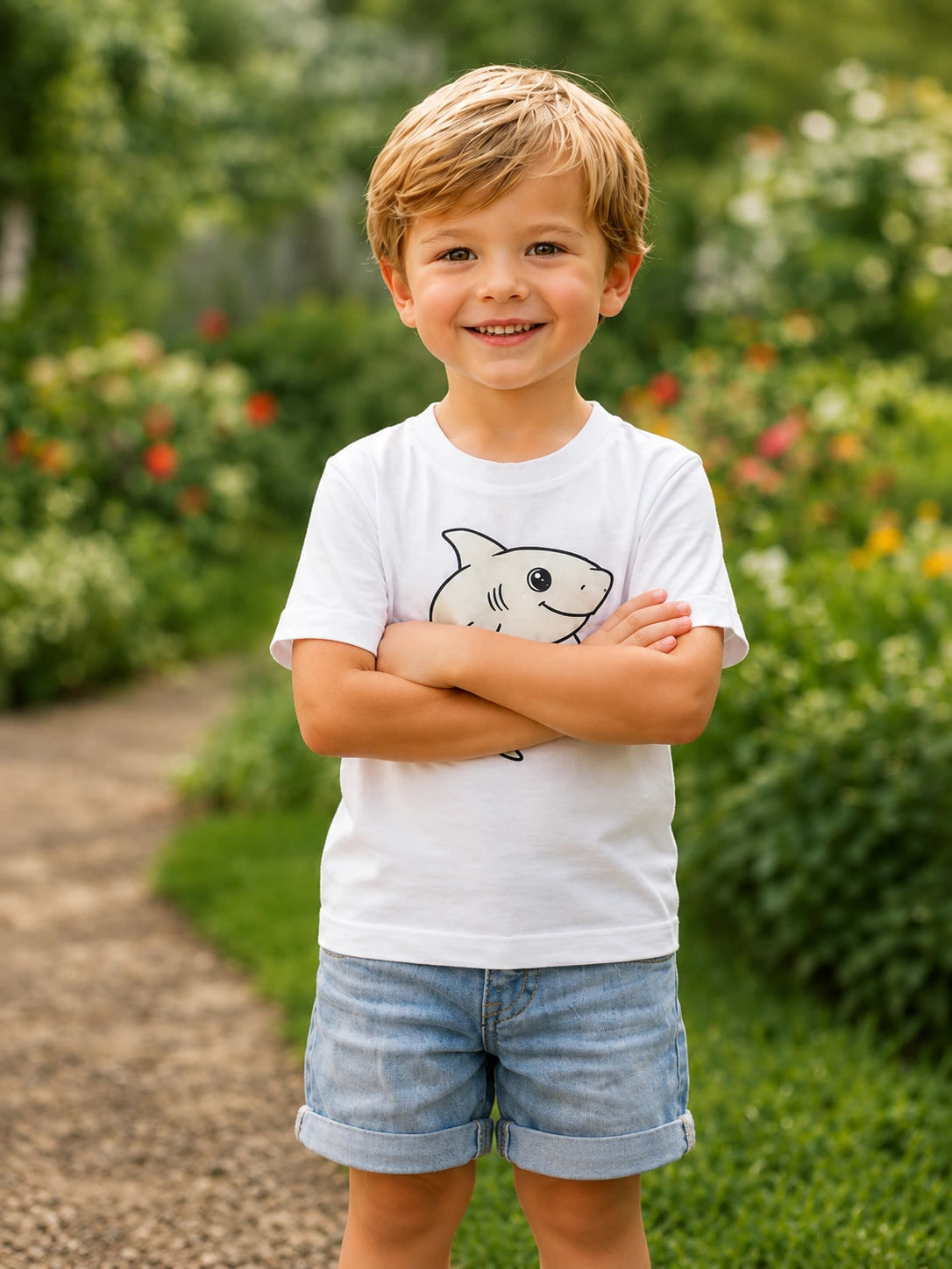 Interactive Sun Activated Kids Cotton T-Shirt by Nysa Huletic