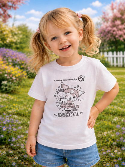 Colour-Changing Cotton Kids T-Shirt featuring the Sweet Rebel artwork