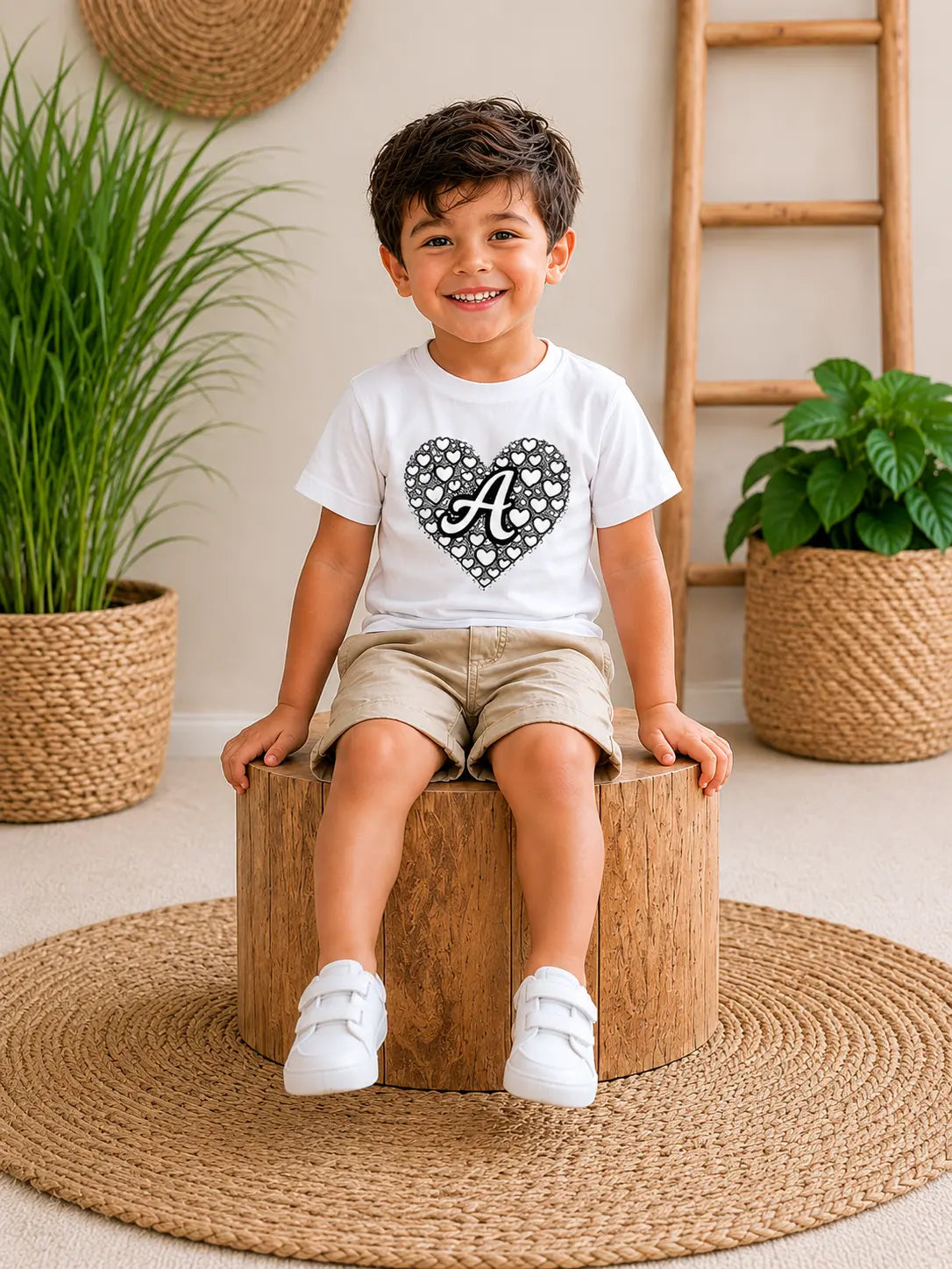 Interactive Sun Activated Colour-Changing Personalised Kids T-Shirt by Nysa Huletic