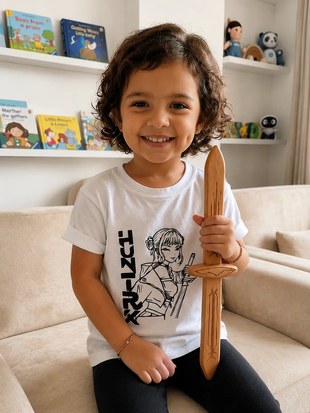 Interactive Sun Activated Kids Cotton T-Shirt by Nysa Huletic