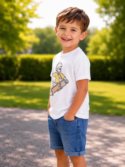 Interactive Sun Activated Kids Cotton T-Shirt by Nysa Huletic