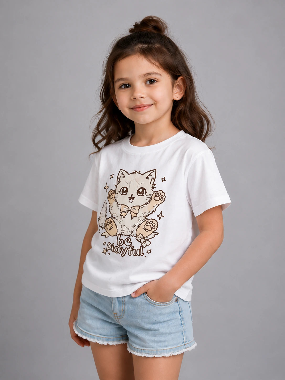 Interactive Sun Activated Kids Cotton T-Shirt by Nysa Huletic