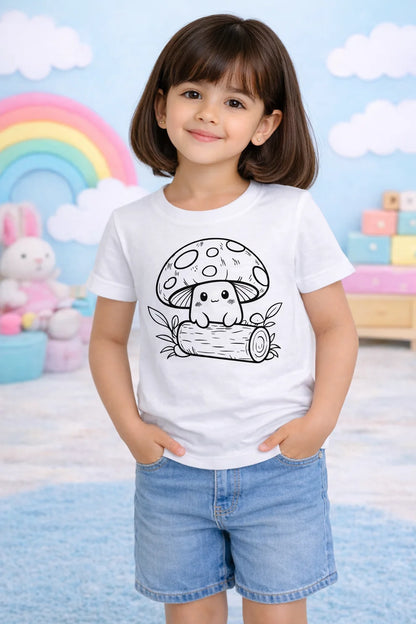 Raksha Bandhan gift hamper featuring the Forest Mushroom Sun Activated Colour-Changing Cotton T-Shirt for Kids by Nysa Huletic.