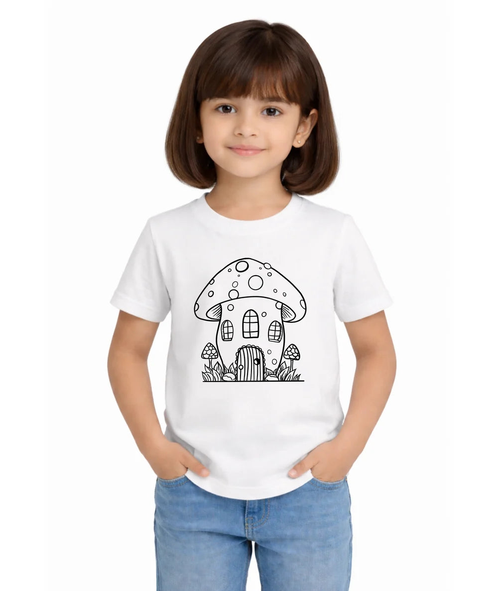 Raksha Bandhan gift hamper featuring the Mushroom House Sun Activated Colour-Changing Cotton T-Shirt for Kids by Nysa Huletic.
