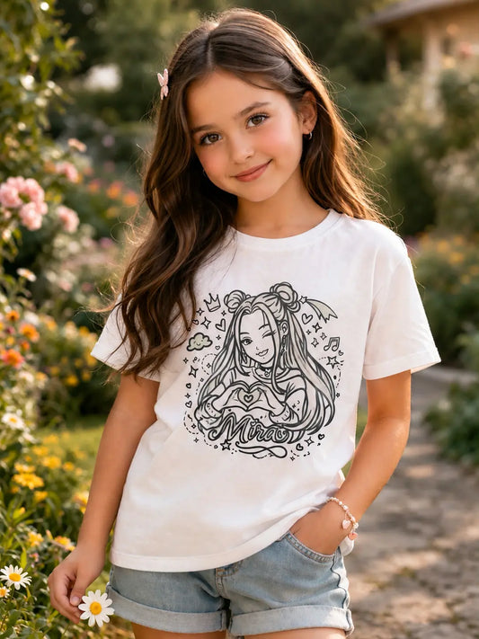 Sun Activated Colour-Changing Cotton T-Shirt for Kids – Mira Heart Magic